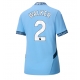 Manchester City Kyle Walker #2 Replike Domaci Dres za Ženska 2024-25 Kratak Rukav